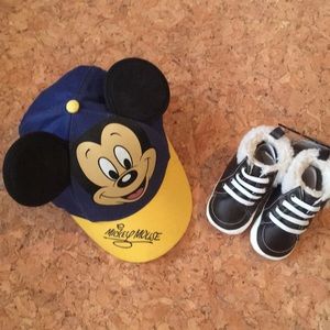 Disney Toddler hat and shoes